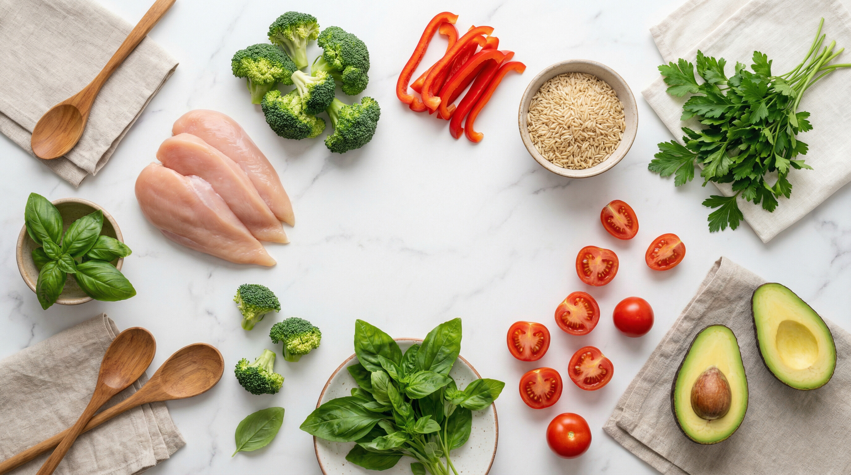 Friske naturlige ingredienser uten tilsetningsstoffer